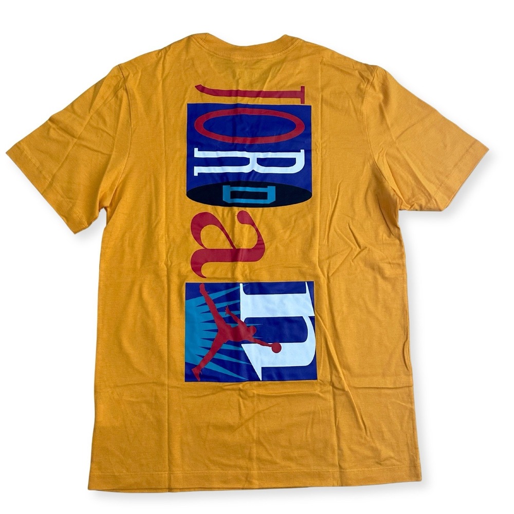 Air Jordan 9 Dream It Do It Nostalgia T Shirt Mens Medium University Gold NWT DS - Picture 3 of 14